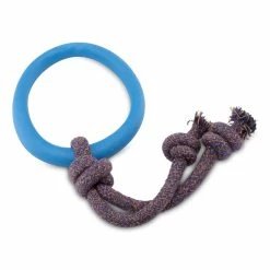 Becothings Beco Hoop On A Rope Hondenspeelgoed - Blauw