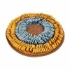 Snuffelmat Rond - 48 Cm - Cookie Blue Orange