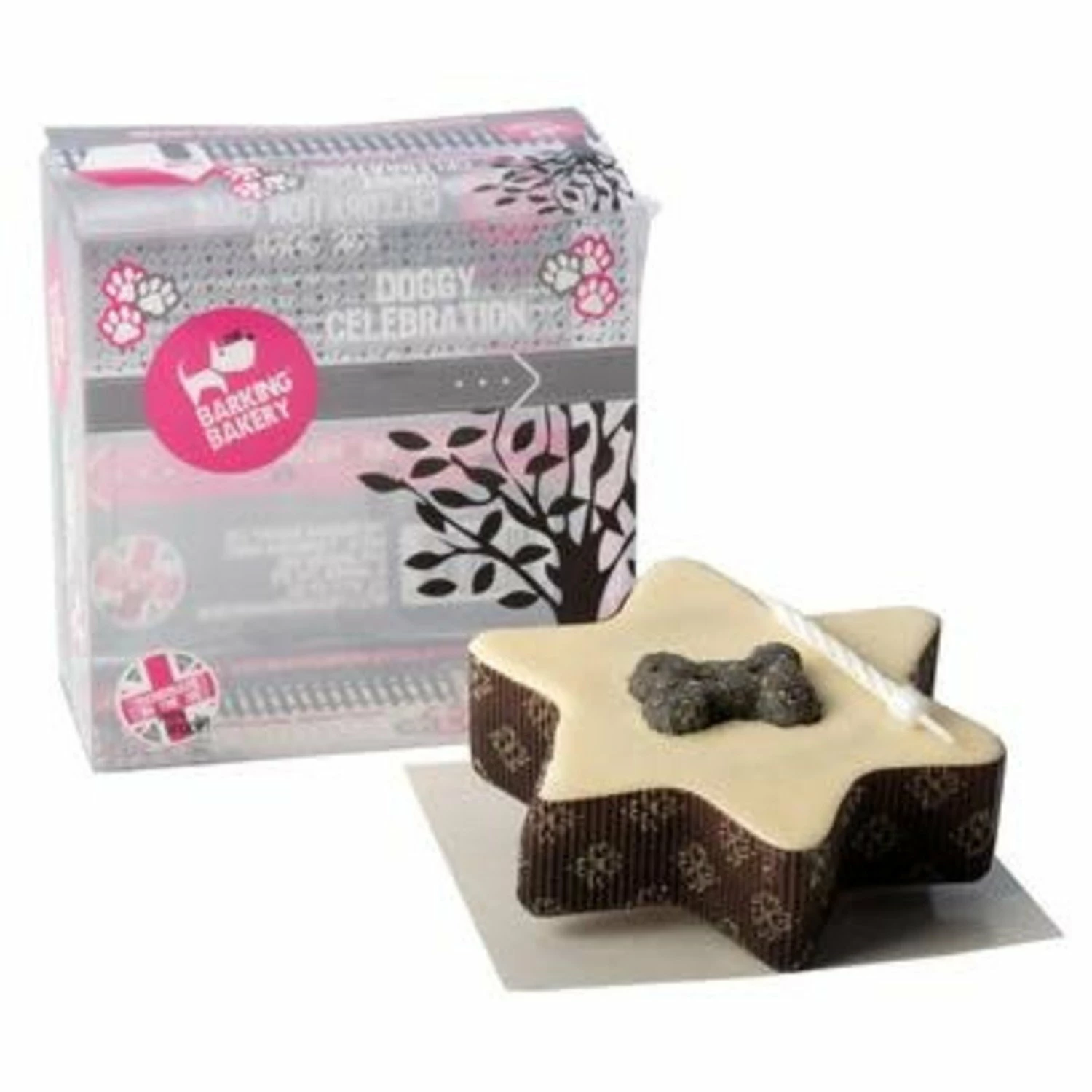 The Barking Bakery The Barking Bakery Small Star Shaped Pawty Cake - Hondentaart - Per Stuk - Afbeelding 3