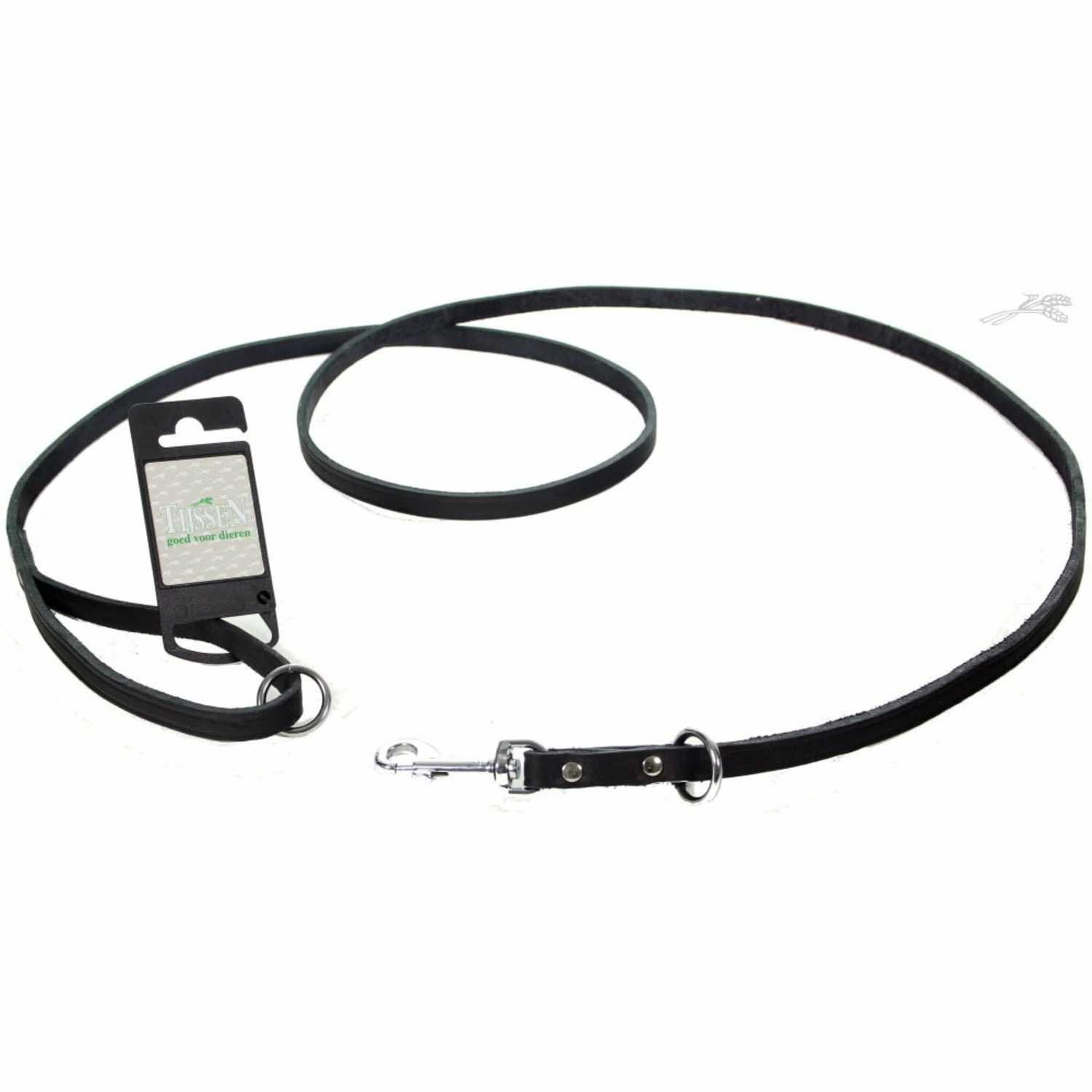 Tijssen Hondenriem Vario Vetleer Zwart