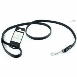 Tijssen Hondenriem Vetleer Zwart