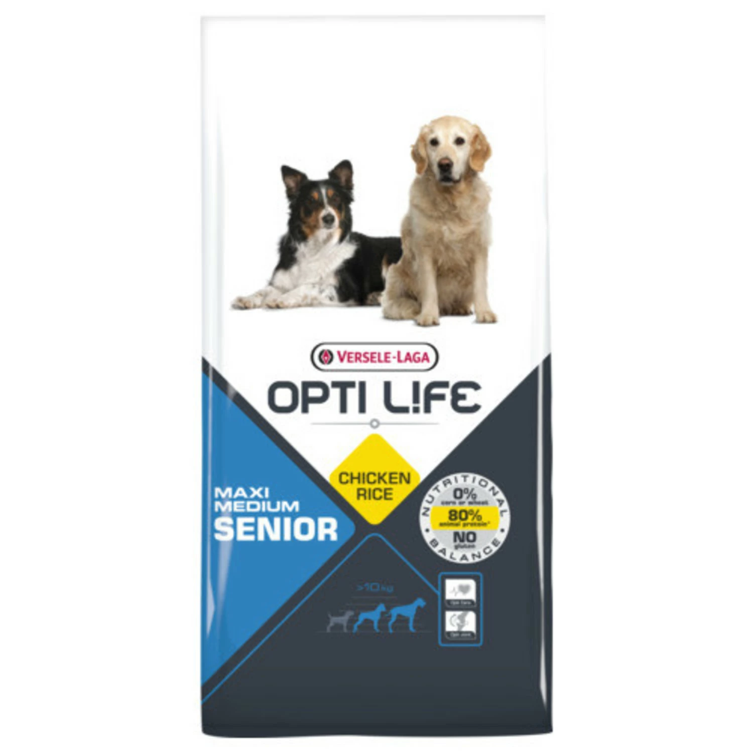 Versele-Laga Opti Life Hondenvoer - Senior Medium-Maxi - Chicken 12.5 Kilo - Afbeelding 2