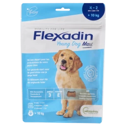 Vétoquinol Flexadin - Ondersteuning Gewrichten - Young Dog Maxi Chews 60 Stuks